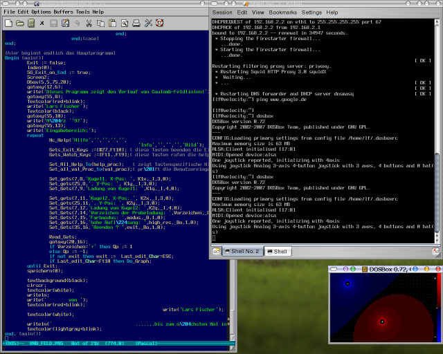 Screenshot von einem
      der Programme unter Linux